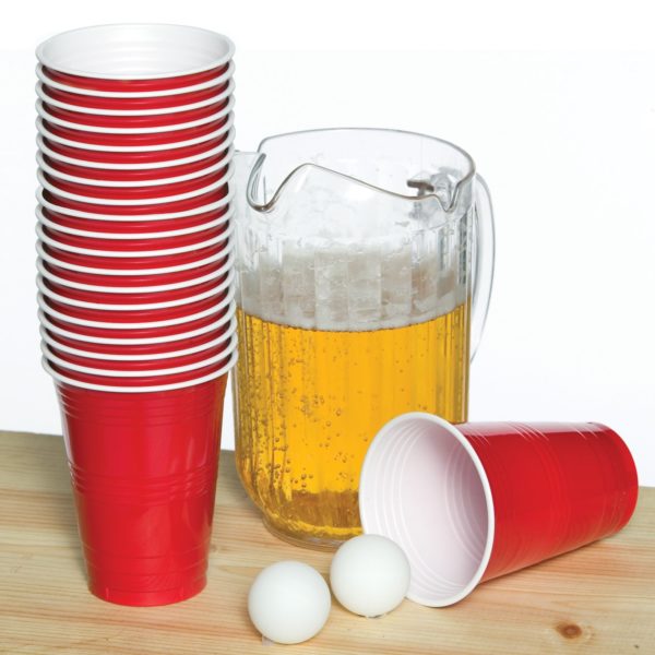 Beer Pong Game and Beer