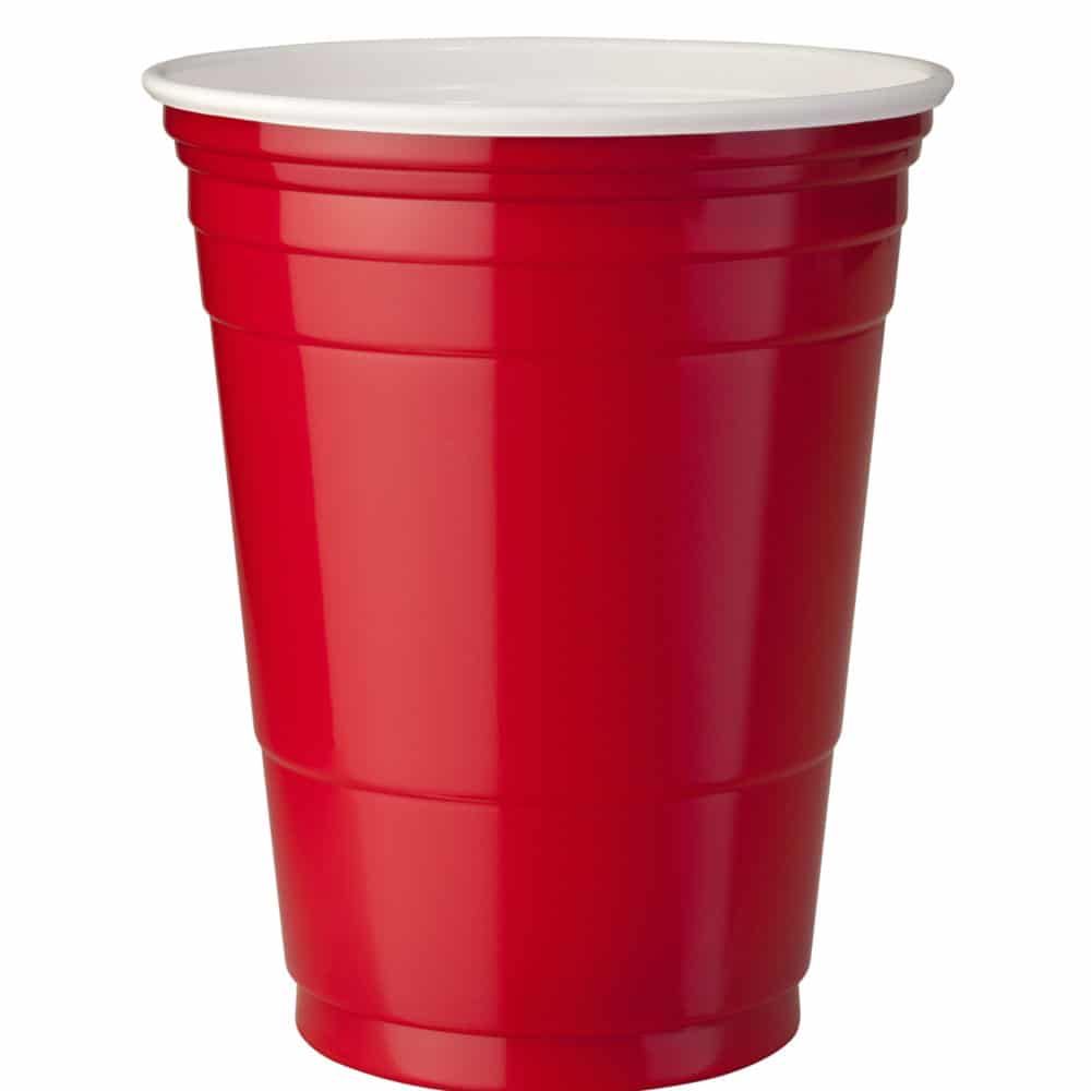 Red Plastic Solo Cups - Original Red 8oz SOLO Cups inc. FREE Beer Pong